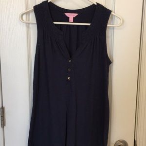 Lilly Pulitzer Tops - Lilly Pulitzer navy blue top Lilly Pulitzer Tops - Lilly Pulitzer navy blue top